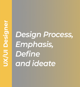   Design Process, Emphasis, Define and ideate